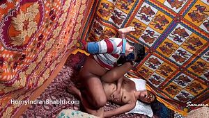 Indian Bhabhi Takes Nephew's Virginity Impregnates Aunt Real Home Fucking